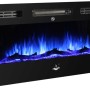 El Fuego Elektrokamin Bern 130 mit LED-Flammen in Blau, zur Wandmontage. Inklusive Fernbedienung.