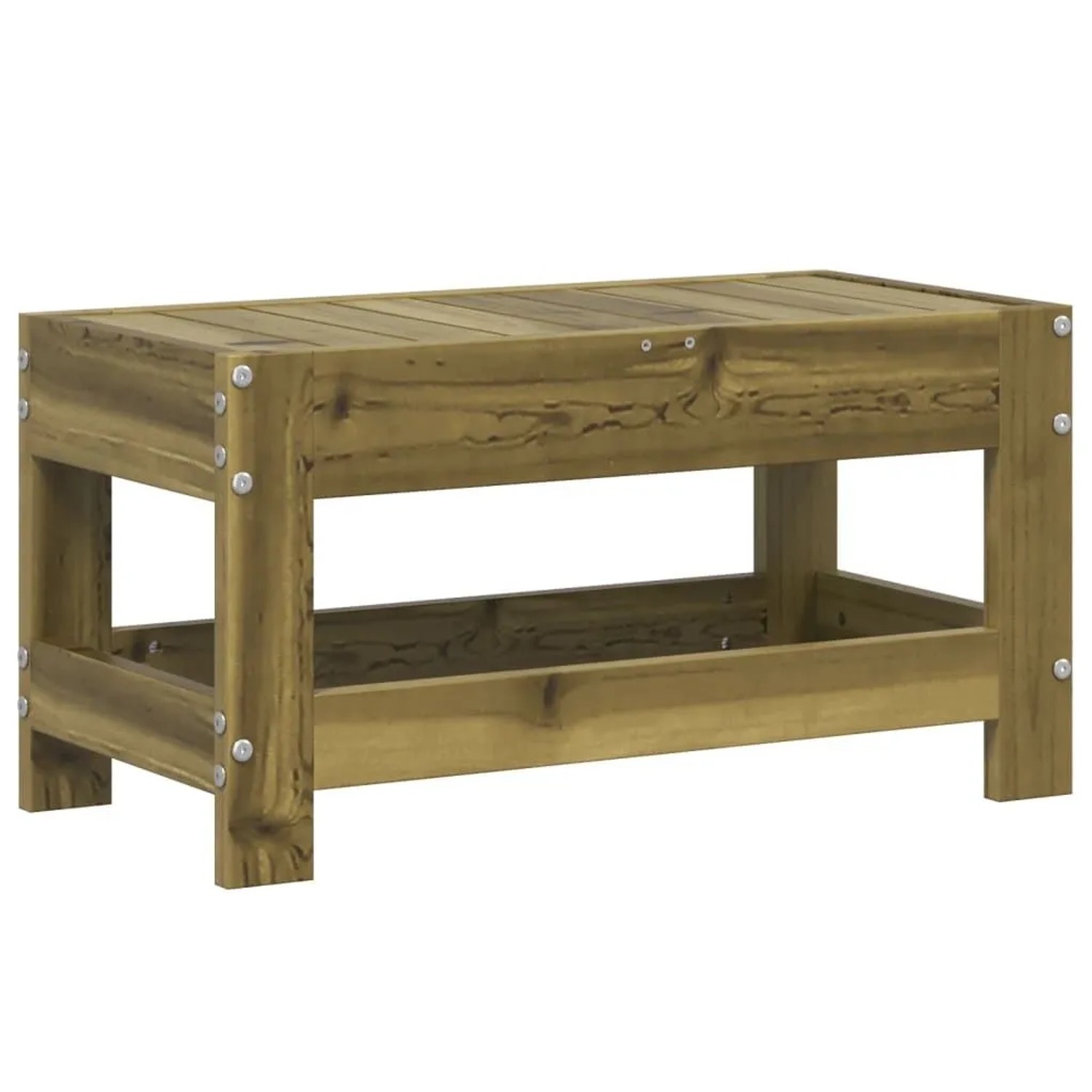 vidaXL Gartenhocker 62x30x32 cm Kiefernholz Imprägniert 844897