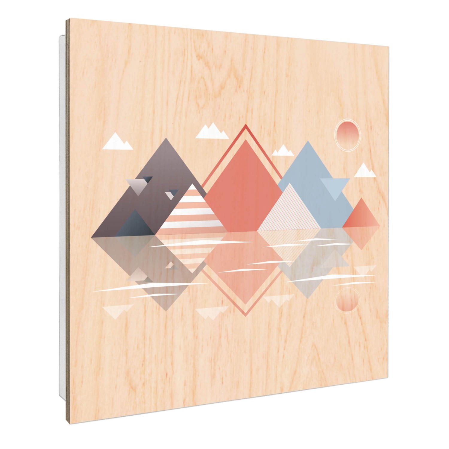 Banjado Großer Schlüsselbox Holz 30x30cm Weiß Scharnier Rechts 50 Haken Sch günstig online kaufen