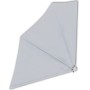 Grauer faltbarer Balkonfächer 140x140 cm. Polyester Sichtschutz, Sonnenschutz für Balkon & Garten.