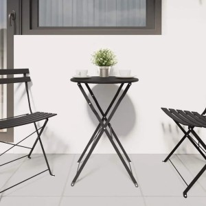 vidaXL Bistrotisch Anthrazit Ø50x71 cm Pulverbeschichteter Stahl 42002966