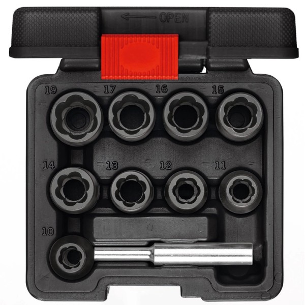BGS Schrauben Ausdreher Satz für defektes T Profil (für Torx) T10-T40, 7 teilig 5284 BGS Schrauben Ausdreher Satz für defektes T Profil (für Torx) T10-T40, 7 teilig 5284