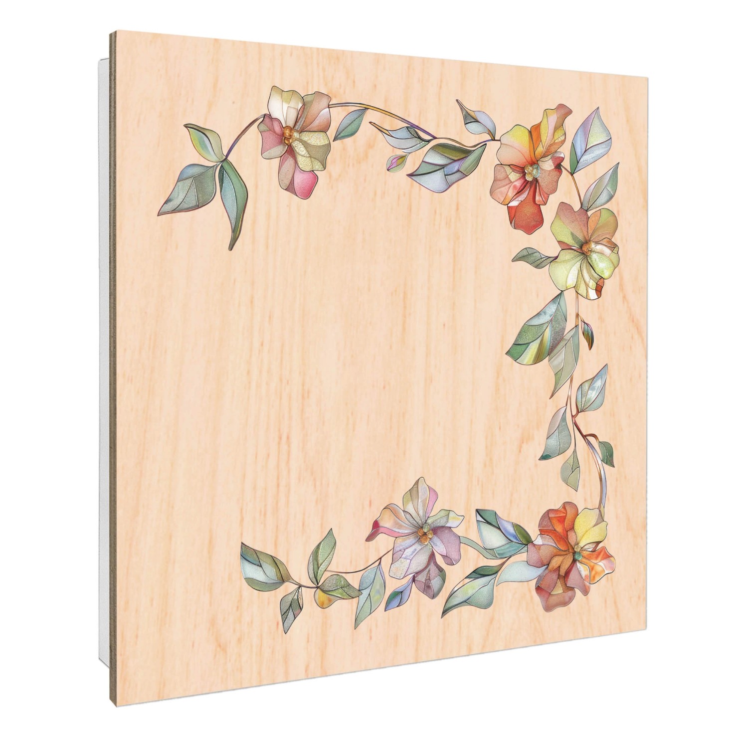 Banjado Großer Schlüsselbox Holz 30x30cm Weiß Scharnier Rechts 50 Haken Sch günstig online kaufen