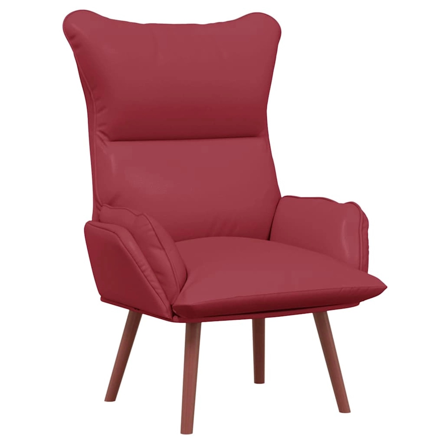 vidaXL Relaxsessel Weinrot 69 x 74 x 93 cm Kunstleder 42001860 günstig online kaufen
