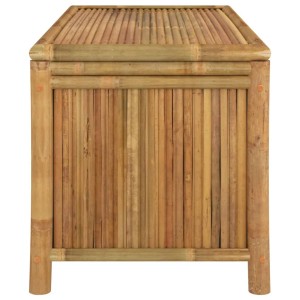 VidaXL Gartentruhe aus Bambus, 110x52x55 cm, ideal zur Aufbewahrung im Garten.