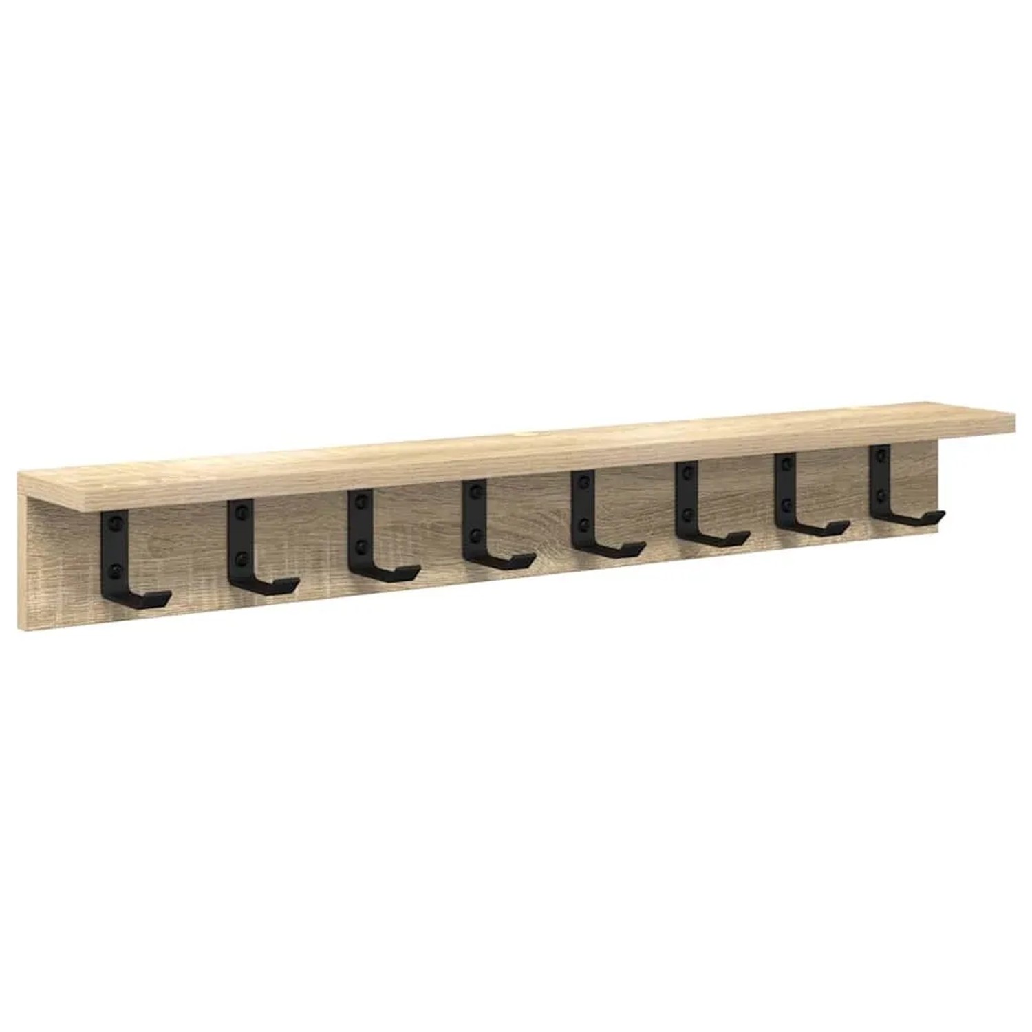 vidaXL Wandmontierter Nachttisch Sonoma-Eiche 80 x 10,5 x 10,5 cm 874365