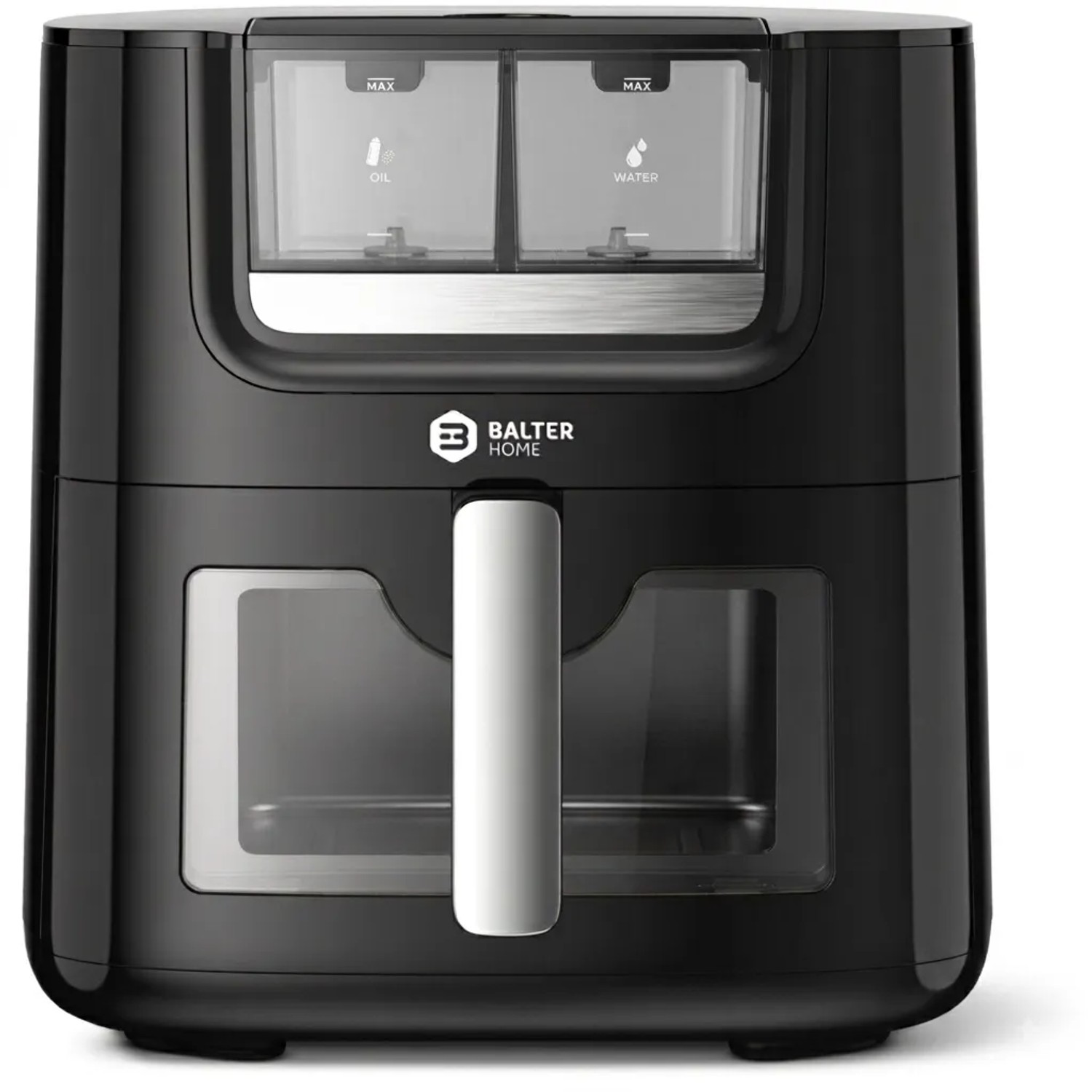 Balter Heißluftfritteuse Airfryer Öl Wasser-Spray Funktion Heissluftfriteuse Sichtfenster inkl. 100 Rezepte