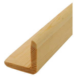 Winkelleiste aus Kiefernholz, 40x40 mm, Länge 2400 mm, für den Innenausbau.