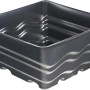 Quadratischer Heissner Terrassenteich PE 70 l aus Kunststoff, ideal für kleine Wasserparadiese.