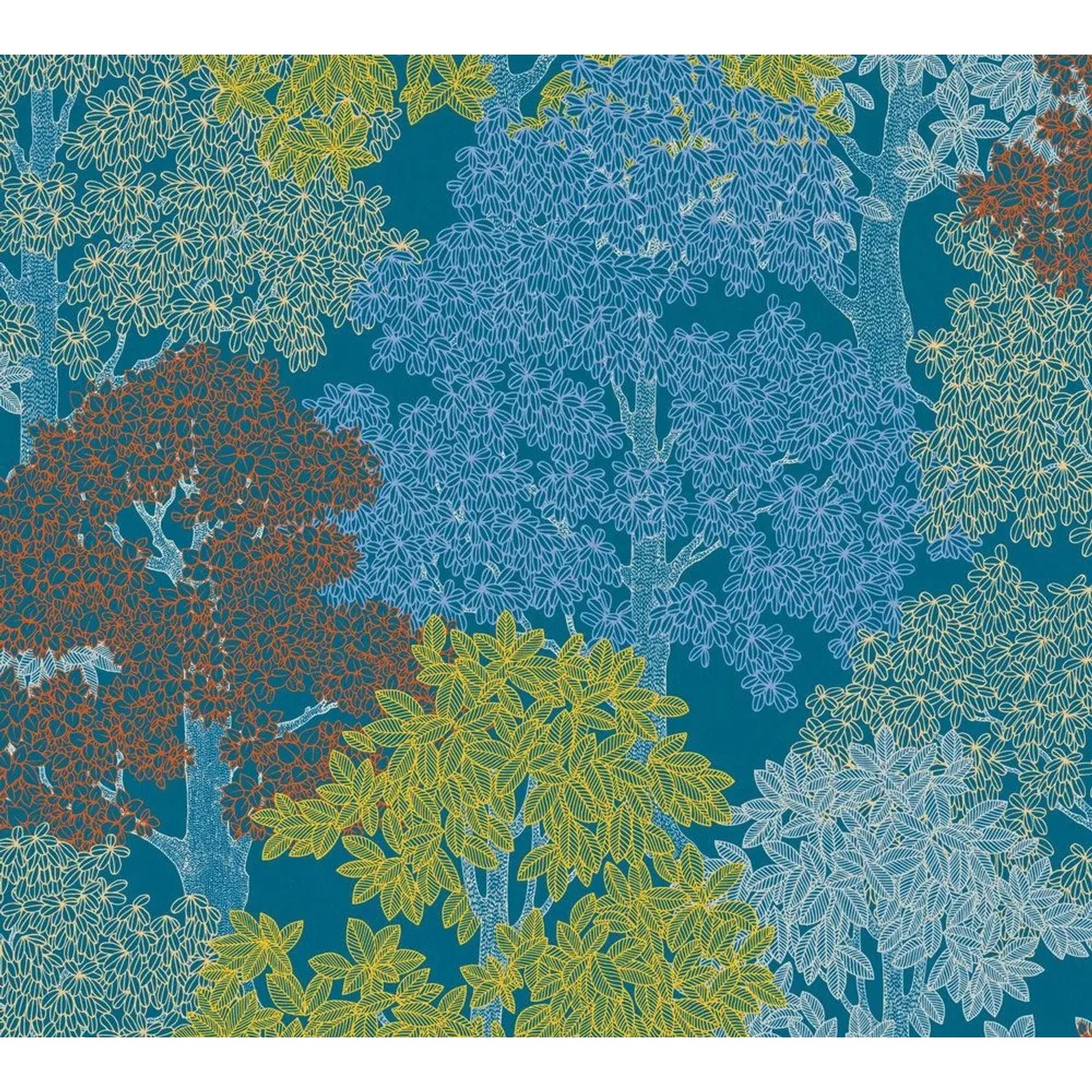 Tadessi Tapete Floral M1-No.1440 Vliestapete in Gelb
