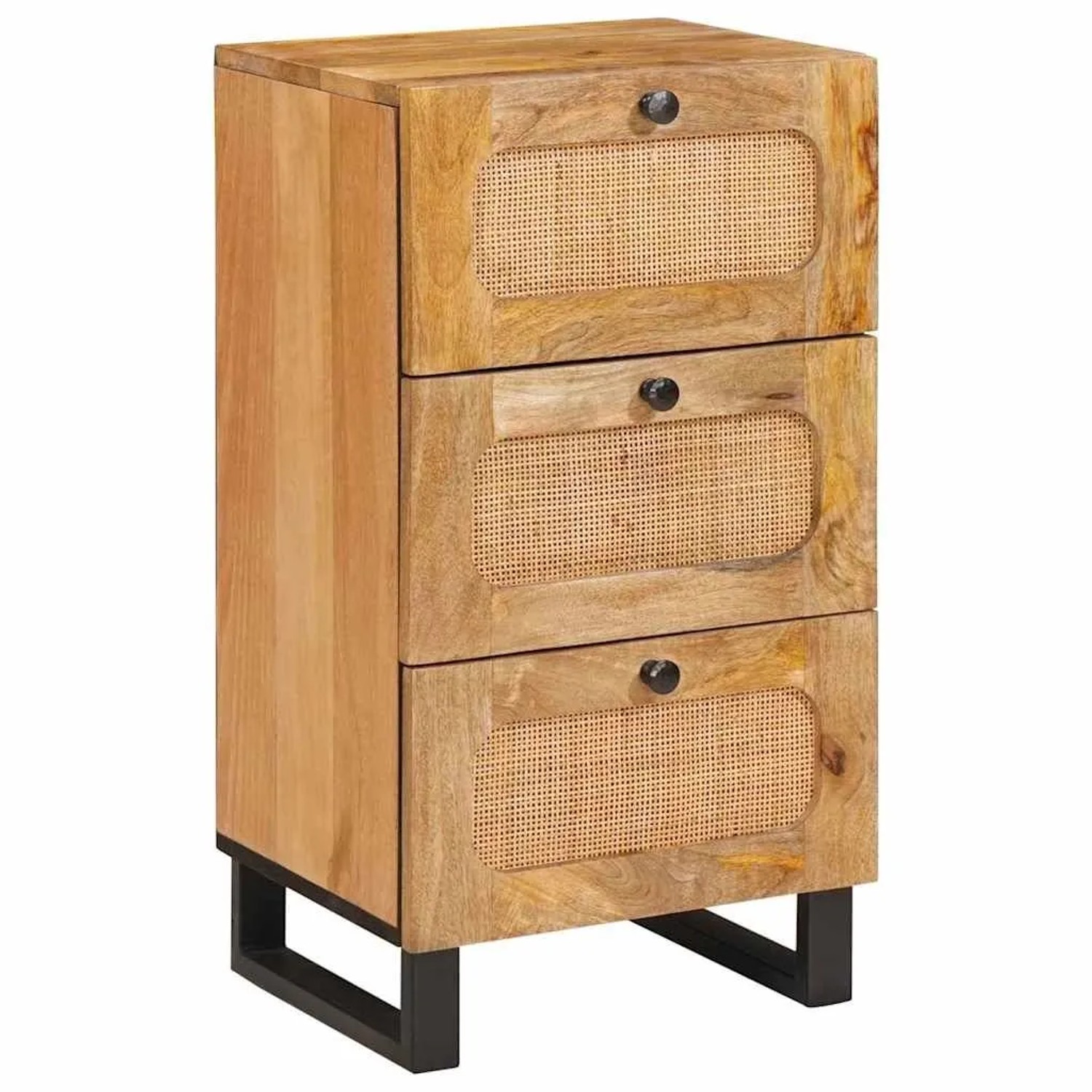 vidaXL Sideboard mit Schubladen Braun 40 x 33 x 75 cm Massivholz Mango 4018067