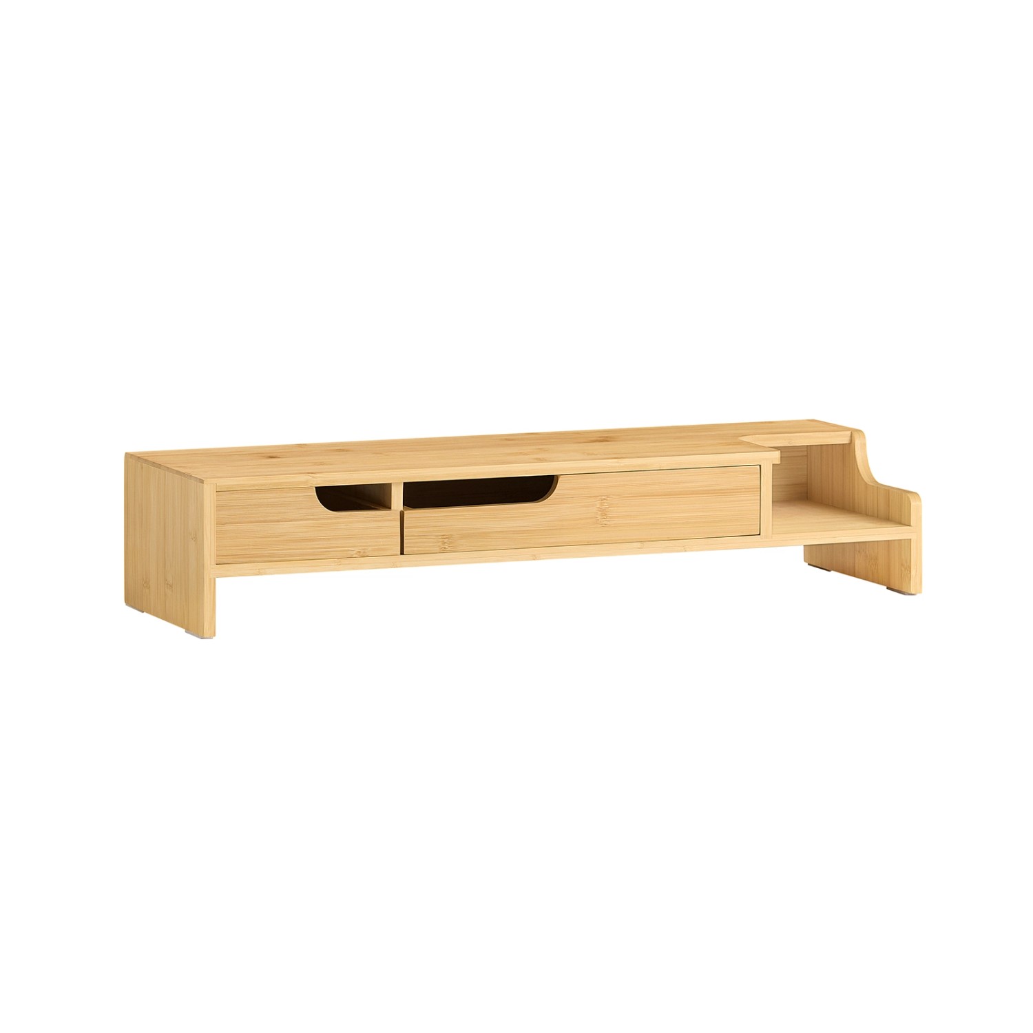 SoBuy Monitorständer mit 2 Schubladen Monitorerhöhung für Schreibtisch 60x1 günstig online kaufen