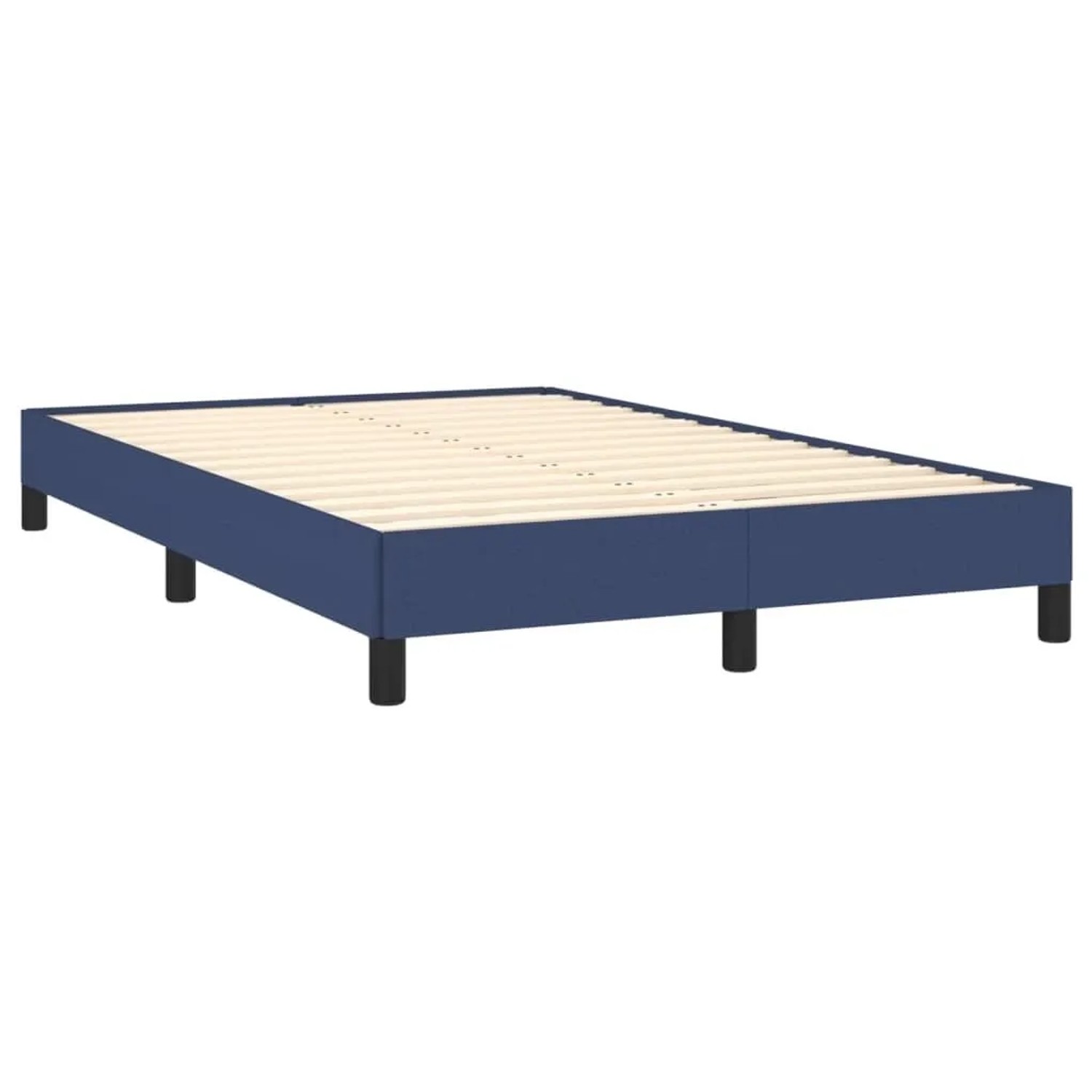 vidaXL Bettgestell Ohne Matratze Blau 120x190 cm Stoff 379488 günstig online kaufen