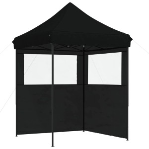 Schwarzes Partyzelt von vidaXL, 200x200x306 cm, aus Oxford-Stoff für Gartenpartys & Events.