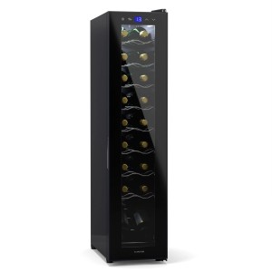Klarstein Shiraz 18 Slim Uno Weinkühlschrank 18 L Flaschen 5-18 °C Touch-Control