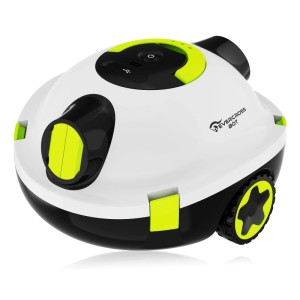 EVERCROSS BOT Y10 Poolroboter in Weiß mit schwarzen Akzenten und grünen Details.
