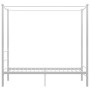 Weißes Metall Himmelbett (100x200 cm) von vidaXL für ein elegantes Schlafzimmer.