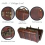 HMF Holztruhe im Vintage-Look, 40x23x16cm, ideal zur Aufbewahrung und als Deko-Objekt.