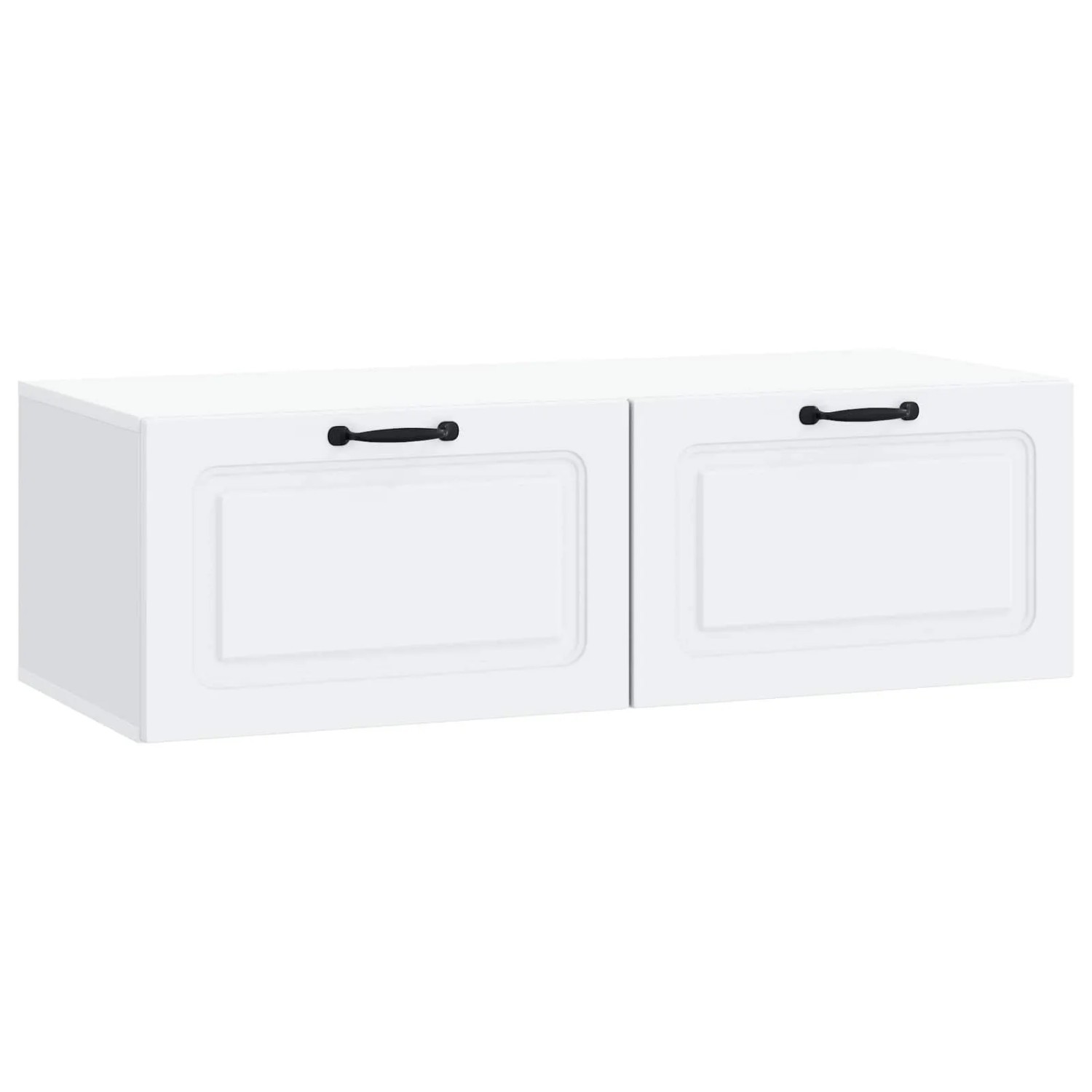 vidaXL Wandmontierter TV-Schrank Weiß 98 x 41 x 30 cm Holzwerkstoff 899375
