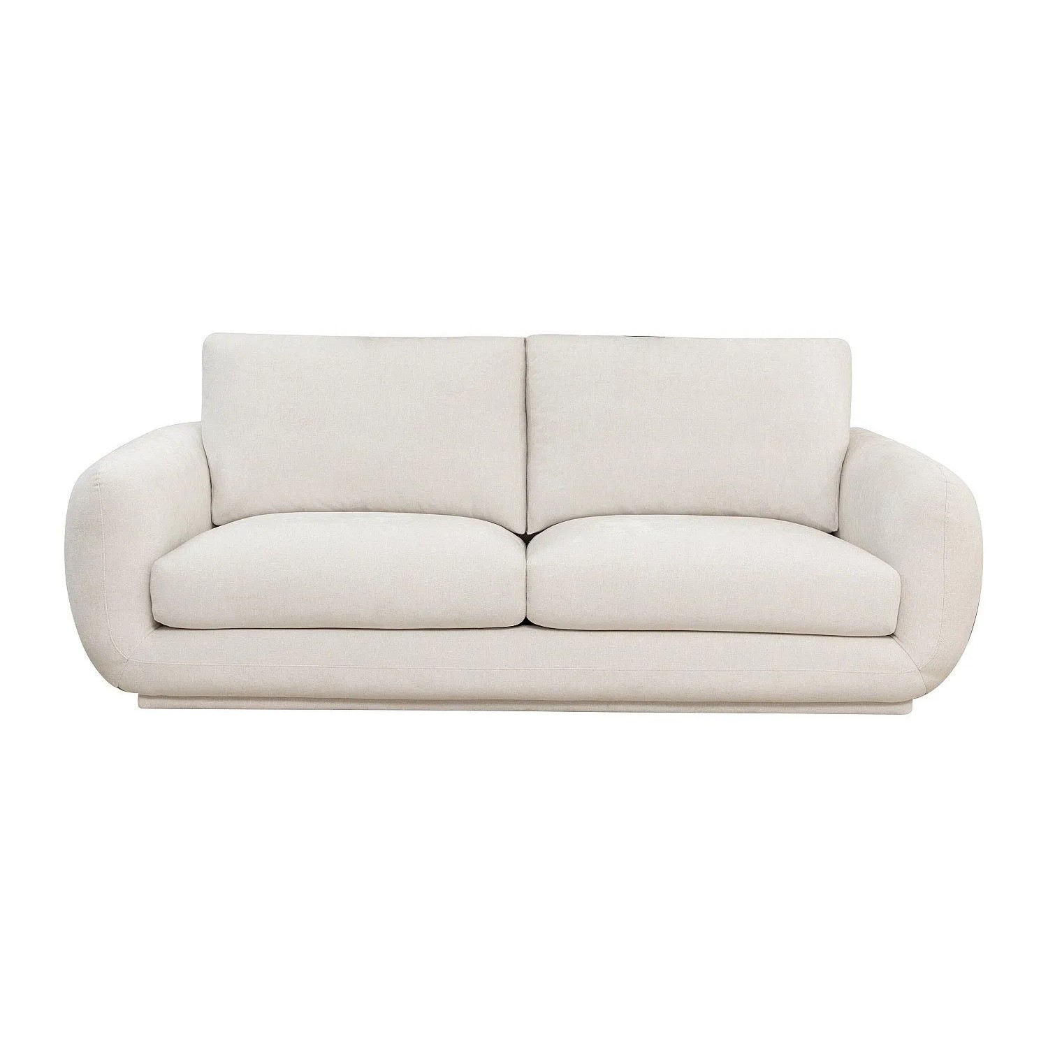 Vente-unique Sofa Ohne Schlafmöglichkeit Sidorio Gebrochenes Weiß 225 cm