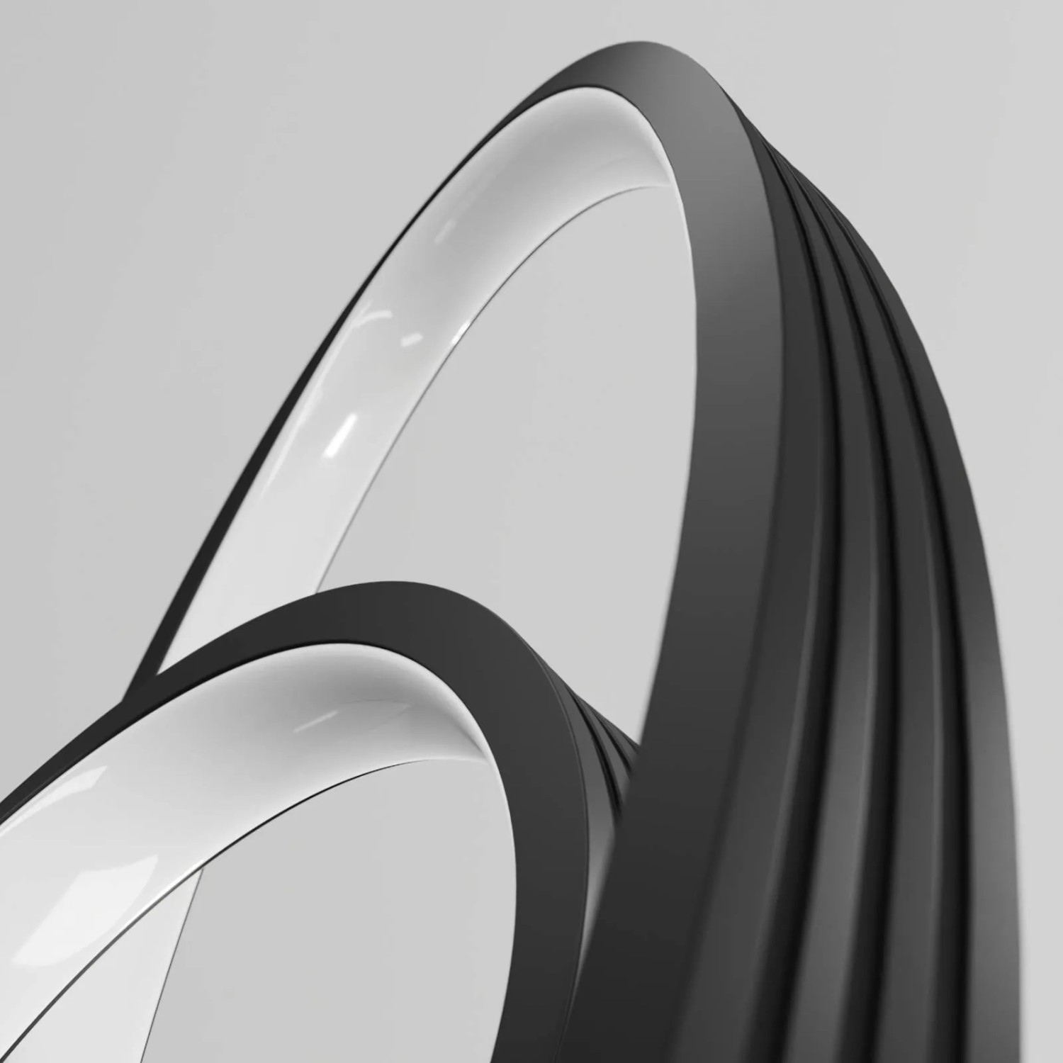 Moderne LED Stehlampe Bronwyn in Schwarz. Dimmbare Wohnzimmerleuchte aus Aluminium.