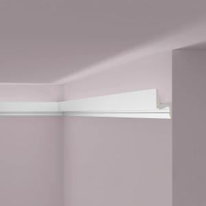Weiße NOEL & MARQUET Eckleiste IL7 für indirekte Beleuchtung, 2 m lang.