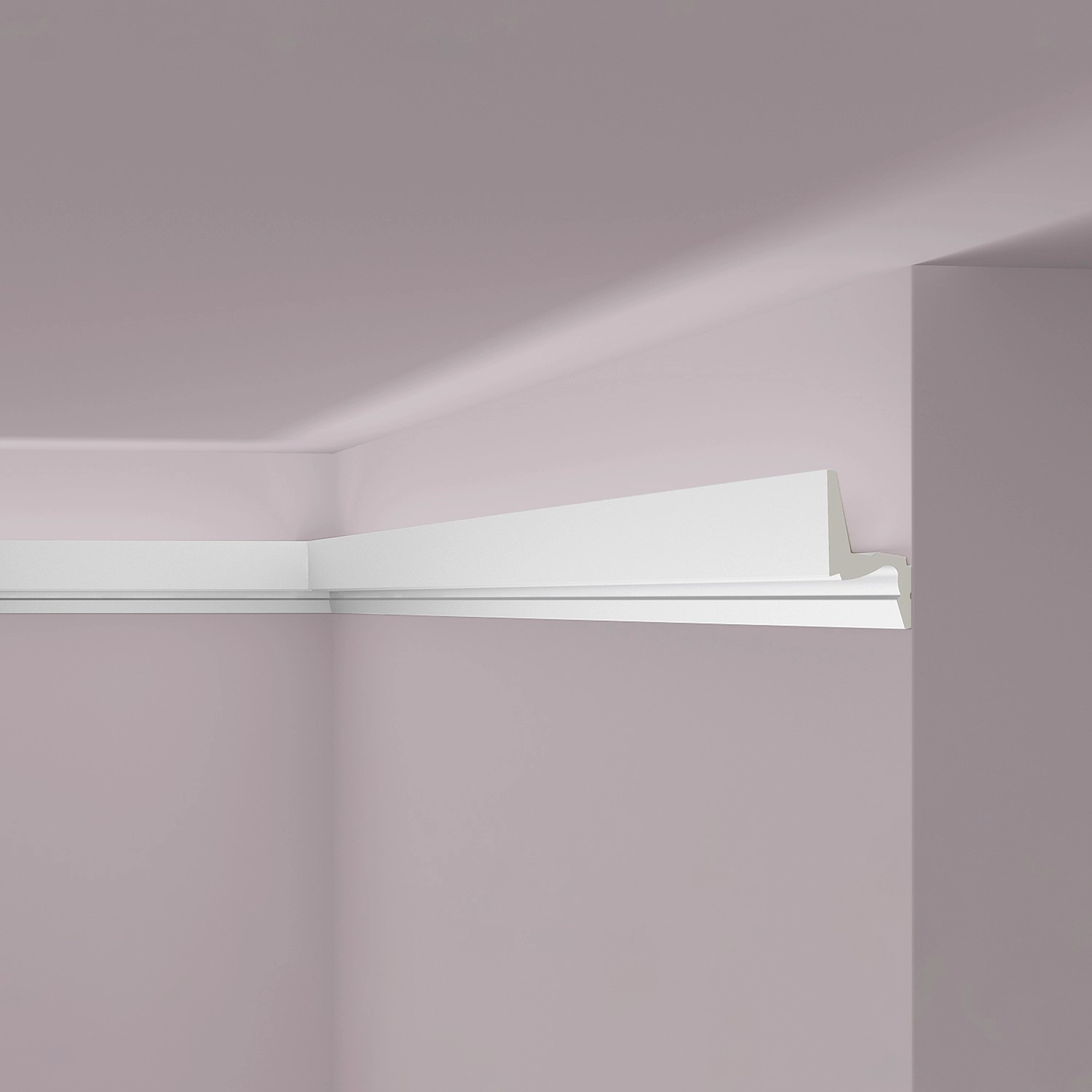 NOEL & MARQUET NMC IL7 Memory ARSTYL Eckleiste Stuckleiste für Indirekte Beleuchtung 2 m 200 cm x 5 cm x 9,2 cm Weiß
