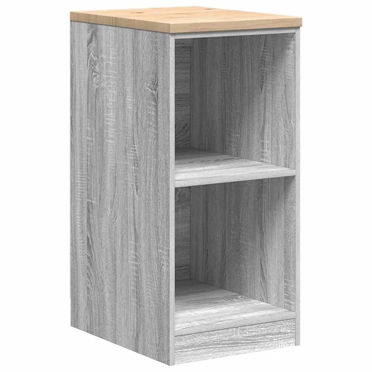 vidaXL Garagen-Aufbewahrungsschrank Grau Sonoma Massivholz Kiefer 860540