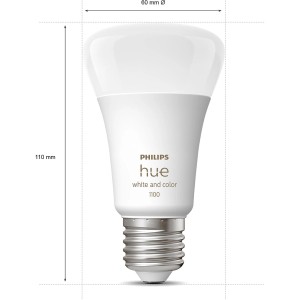 Philips Hue E27 LED Lampe, White & Color Ambiance, 1100 lm, 1er Pack. Smarte Beleuchtung für Ihr Zuhause.