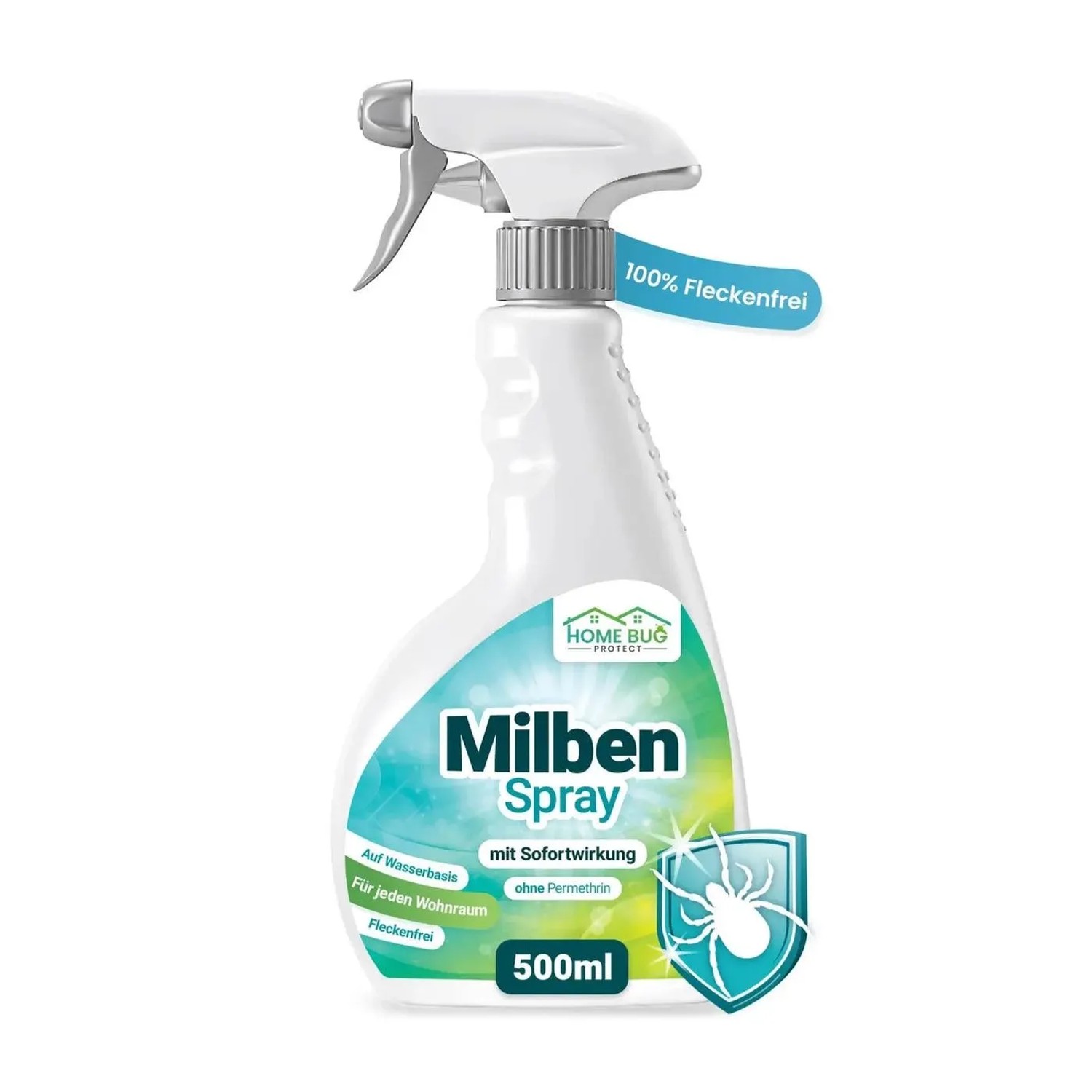 HomeBugProtect Milben Spray Für Matratzen Textilien 500 ml Sprühflasche