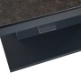 Detailansicht: Rechteckiger Siena Garden Gartentisch Talina mit Titan-farbener Tischplatte und robustem Aluminiumgestell.