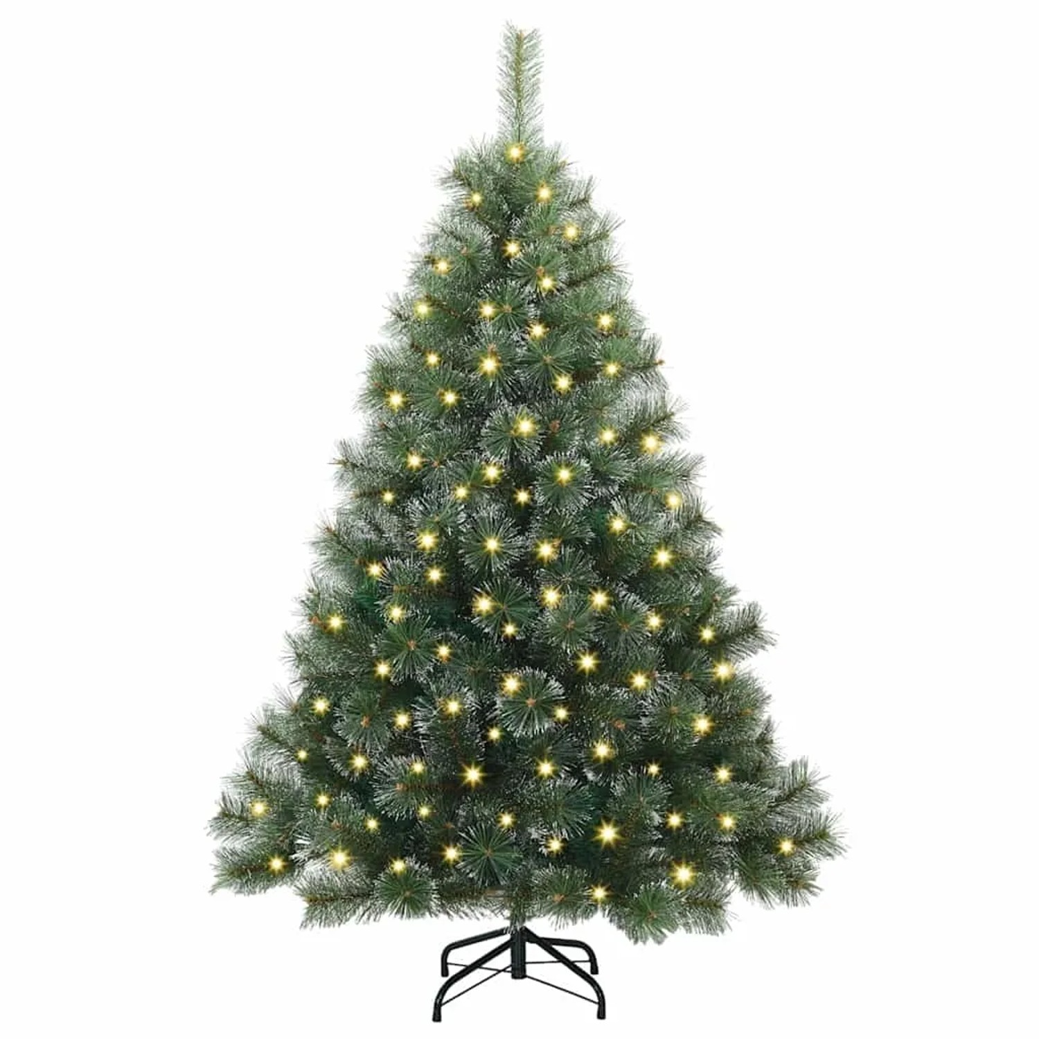 vidaXL Künstlicher Weihnachtsbaum mit 150 LEDs Grün 120 cm PE und PVC 3397818