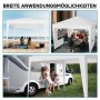 Weißer Wiltec Pavillon 3x3m als Partyzelt am Strand, im Garten & beim Camping. Vielseitiger Gartenpavillon mit UV-Schutz.