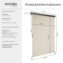 Tectake Senkrechtmarkise Eloise Verschiedene Größen Uv Beständig und Wasserabweisend 120 x 250 cm 10 x 120 x 250 cm Beige_6