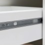 Detailaufnahme: Schubladenauszug der weißen Held Möbel Küchenzeile Mailand.