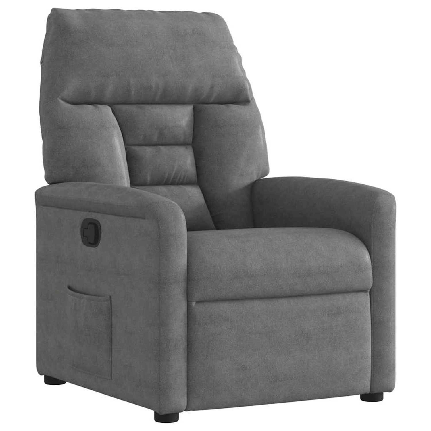 vidaXL Relaxsessel Dunkelgrau Mikrofasergewebe 4015565