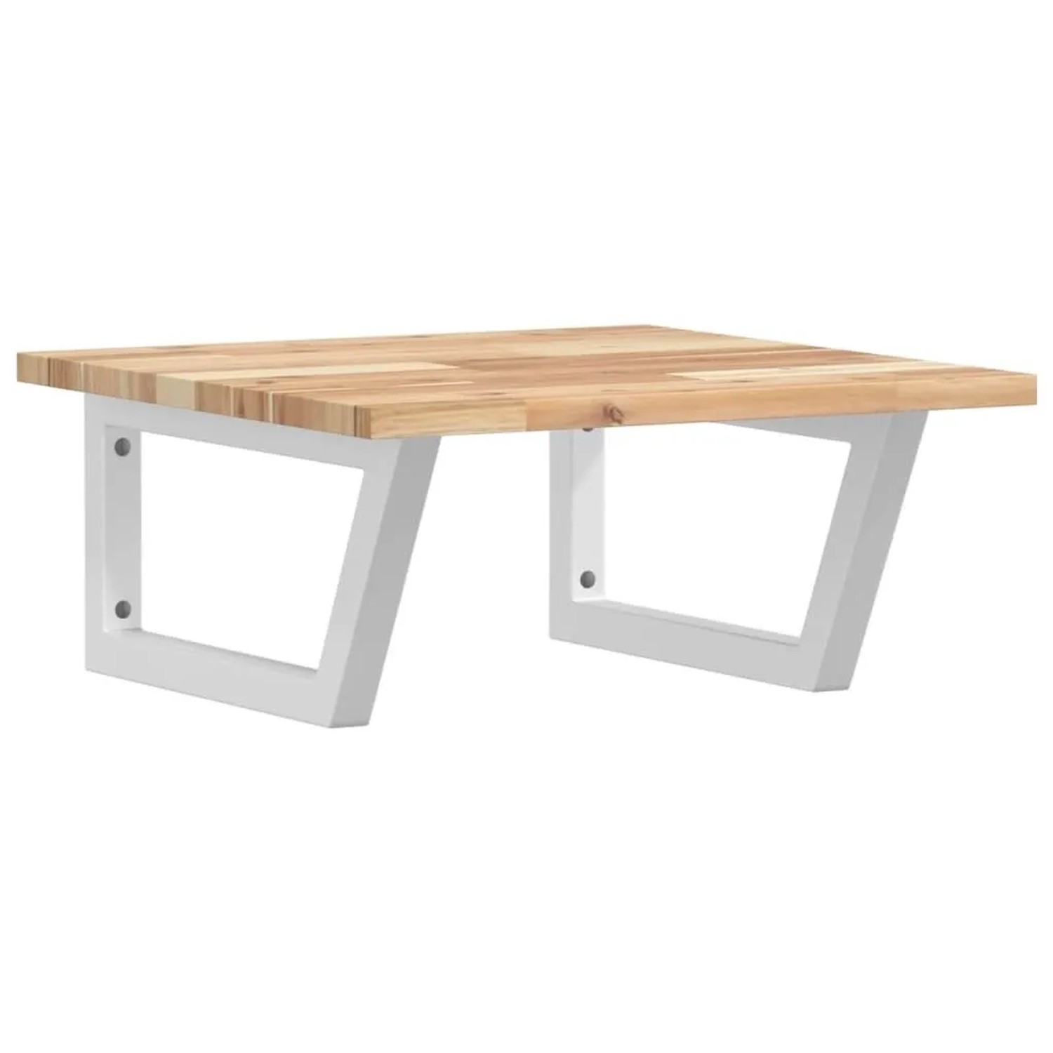 vidaXL Waschbeckenregal Wandmontage Stahl und Akazienholz 3302762