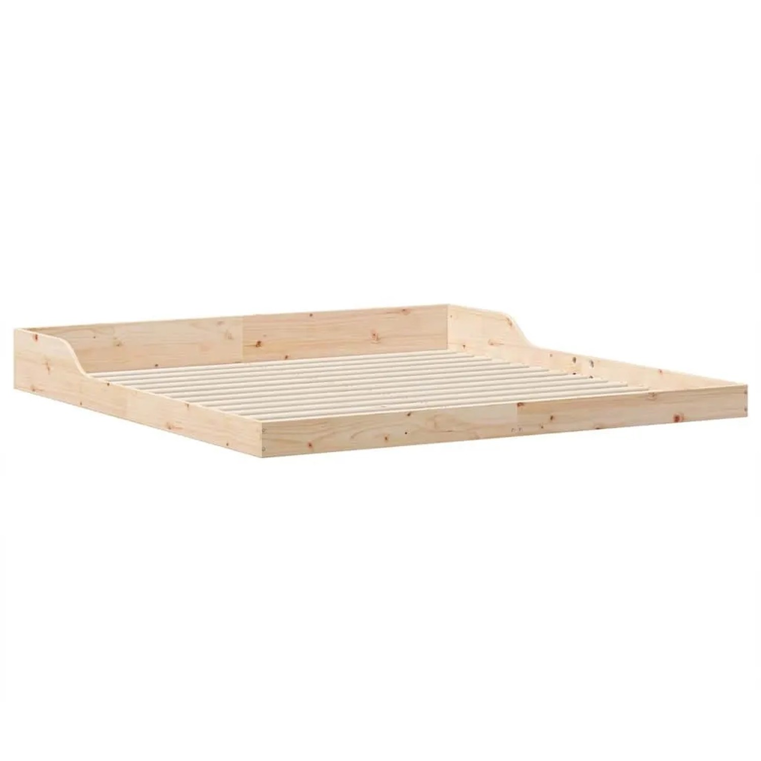 vidaXL Bettrahmen Braun 180 x 220 cm Massives Kiefernholz 873379