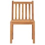 Gartenstuhl aus Teakholz, Teil der vidaXL 7-tlg Essgruppe. Robuster Stuhl für Garten und Terrasse.
