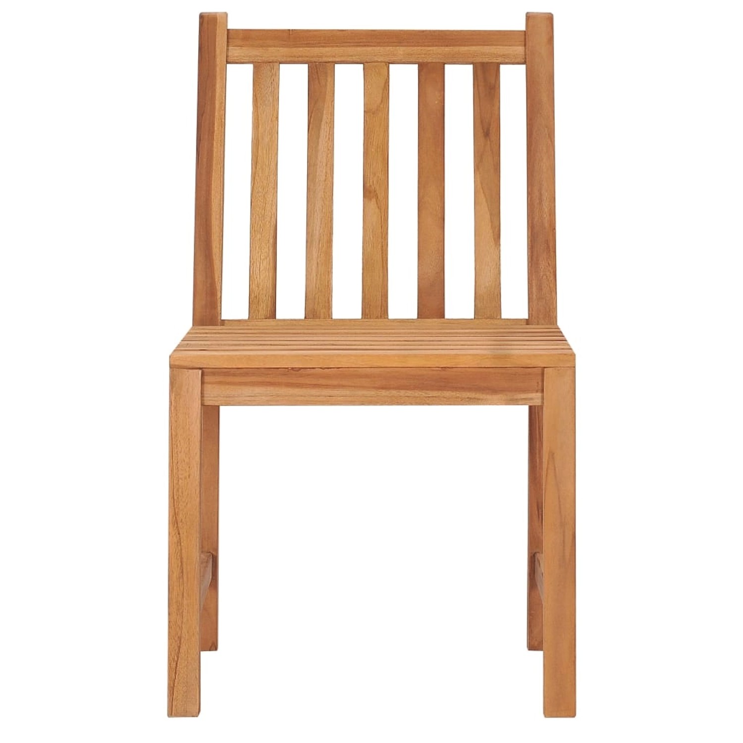 Gartenstuhl aus Teakholz, Teil der vidaXL 7-tlg Essgruppe. Robuster Stuhl für Garten und Terrasse.