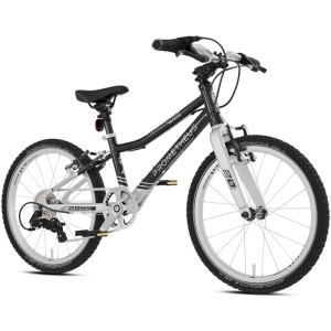PROMETHEUS Kinderfahrrad 20 Zoll, schwarz-silber, 7-Gang Premium-Ausführung.