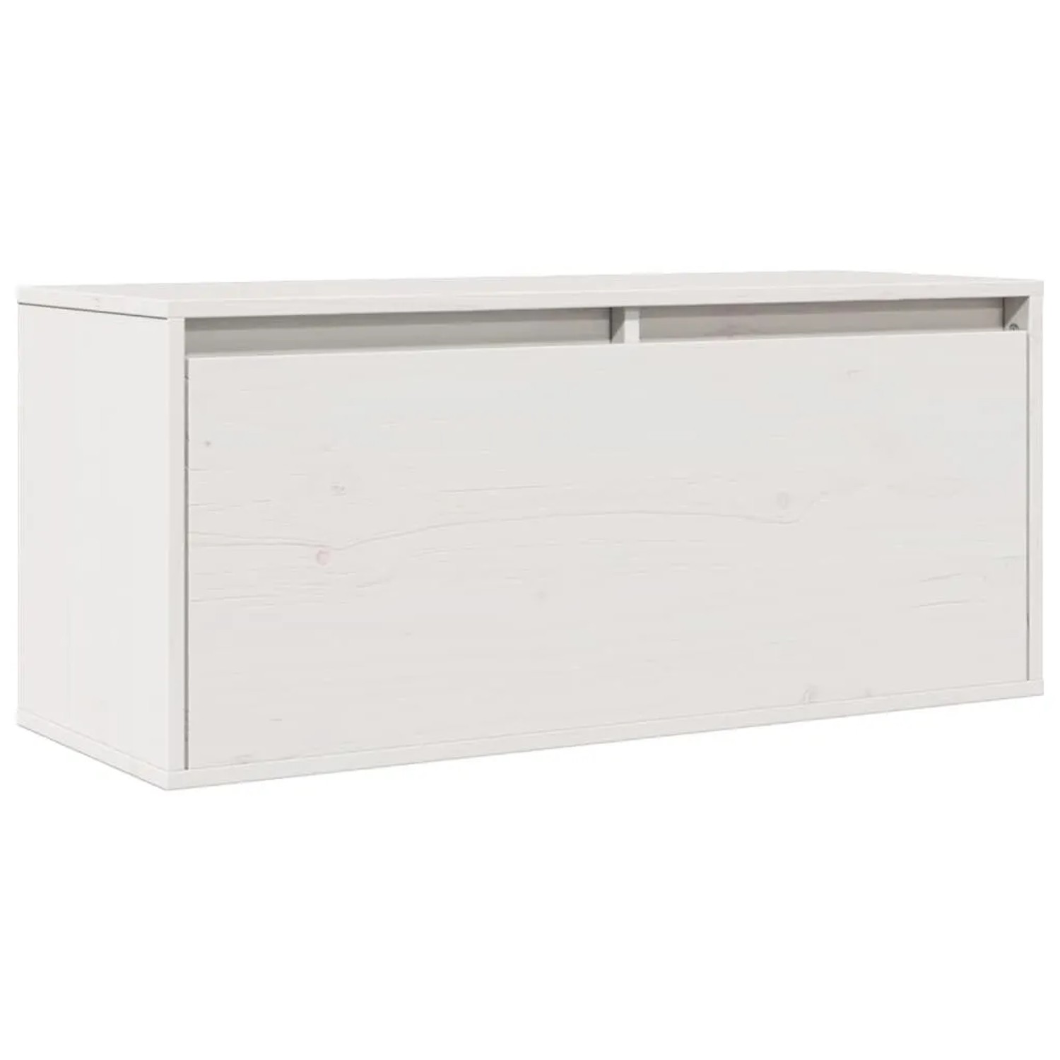 vidaXL Wandschrank Weiß 80x30x35 cm Massivholz Kiefer 813457