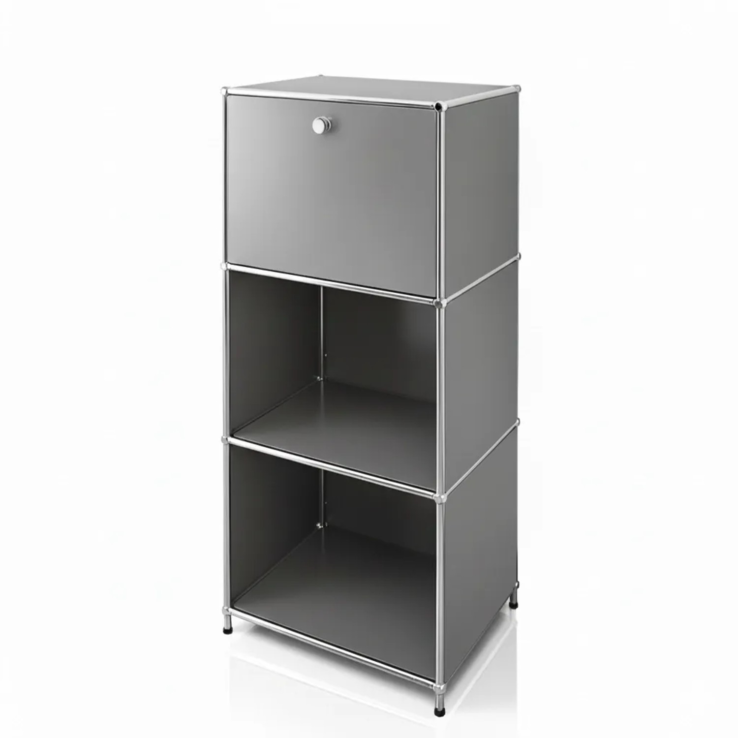 Floordirekt Metallregal Concept Epure MK-107 4 Ebenen 50 x 40 x 121 cm Grau