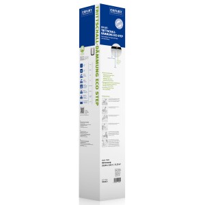 Verpackung der Erfurt Trittschalldämmung Eco Step, 21,2 m², weiß, aus Holzfasern.