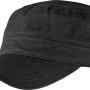 Schwarze Bullstar Army-Cap aus Baumwolle, Arbeitskleidung mit Klettverschluss zur Größenverstellung.