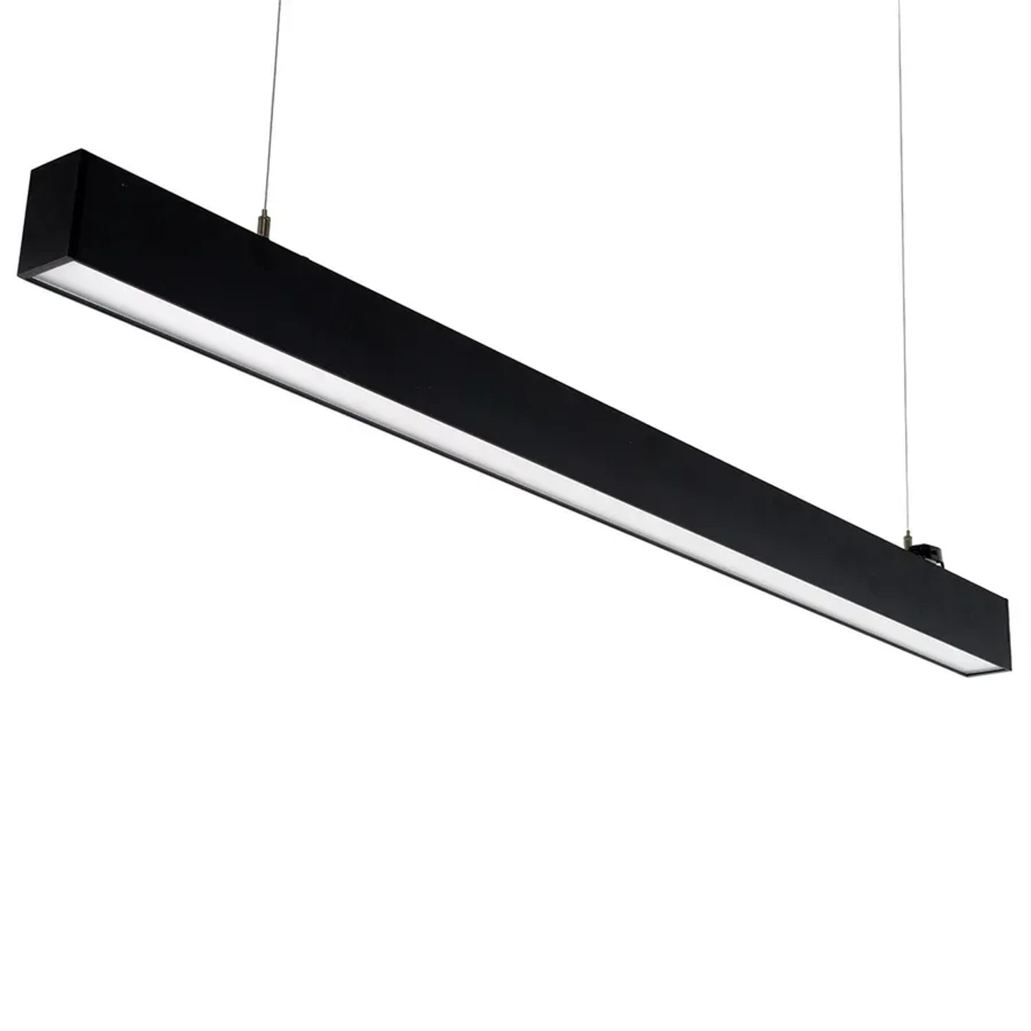 LUXULA LED Büroleuchte Tresenleuchte 30W 3600lm CCT Pendelleuchte 3000K 6500K Up Down Light UGR19 Schwarz
