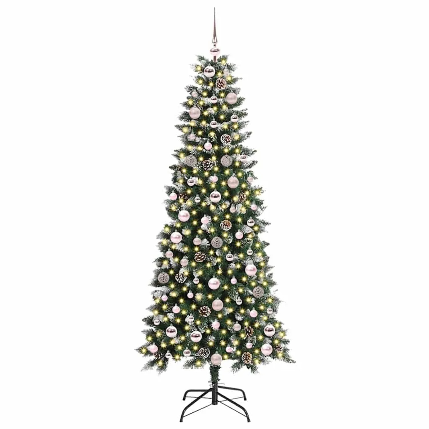 vidaXL Künstlicher Weihnachtsbaum mit 300 LEDs Grün 76 x 76 x 180 cm 3395822