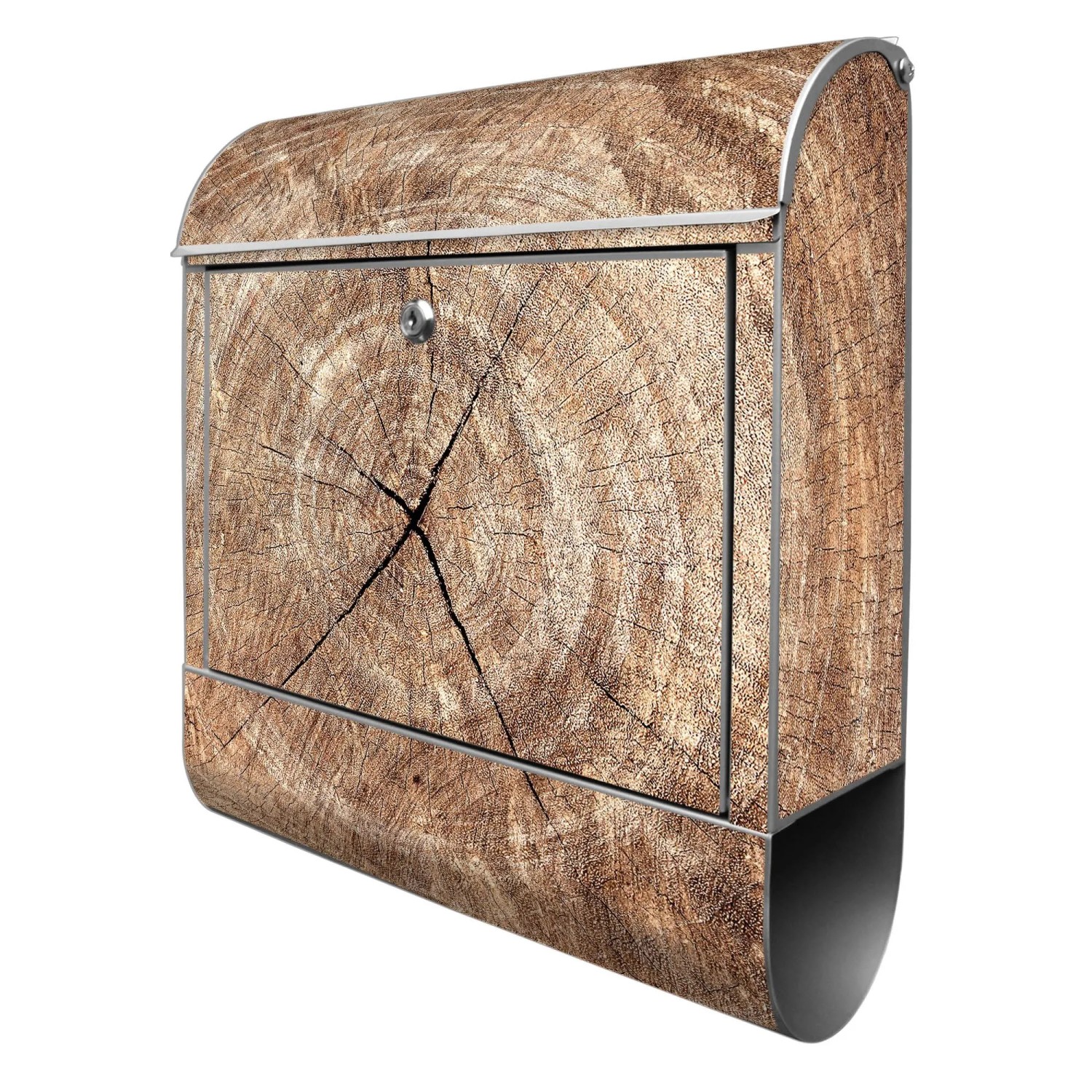 Banjado Design Briefkasten Silber Pulverbeschichtet 39x47x14cm 2 Schlüssel günstig online kaufen