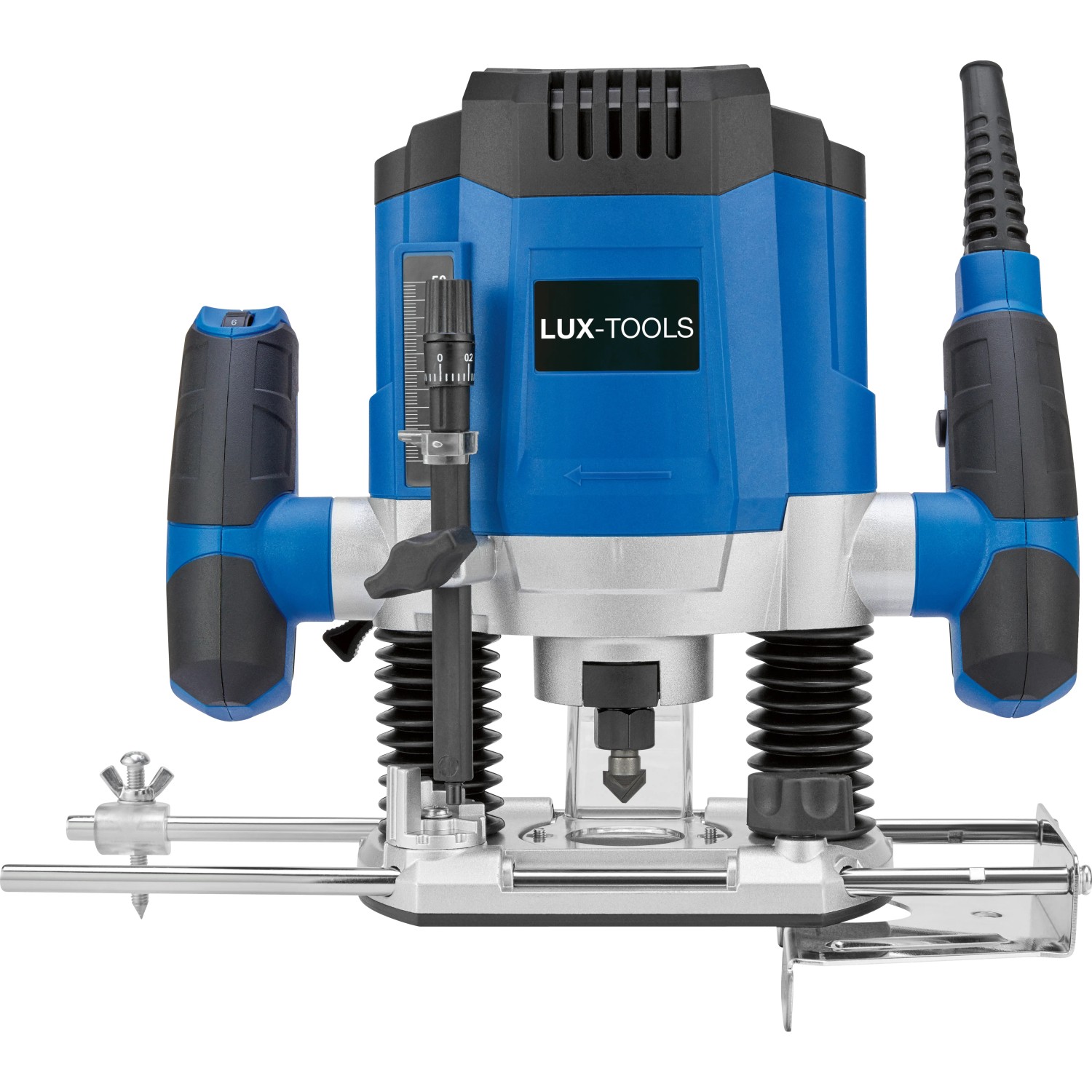 LUX Oberfräse 1200 W E-OF-1200 für präzise Fräsarbeiten in Holz und Aluminium.