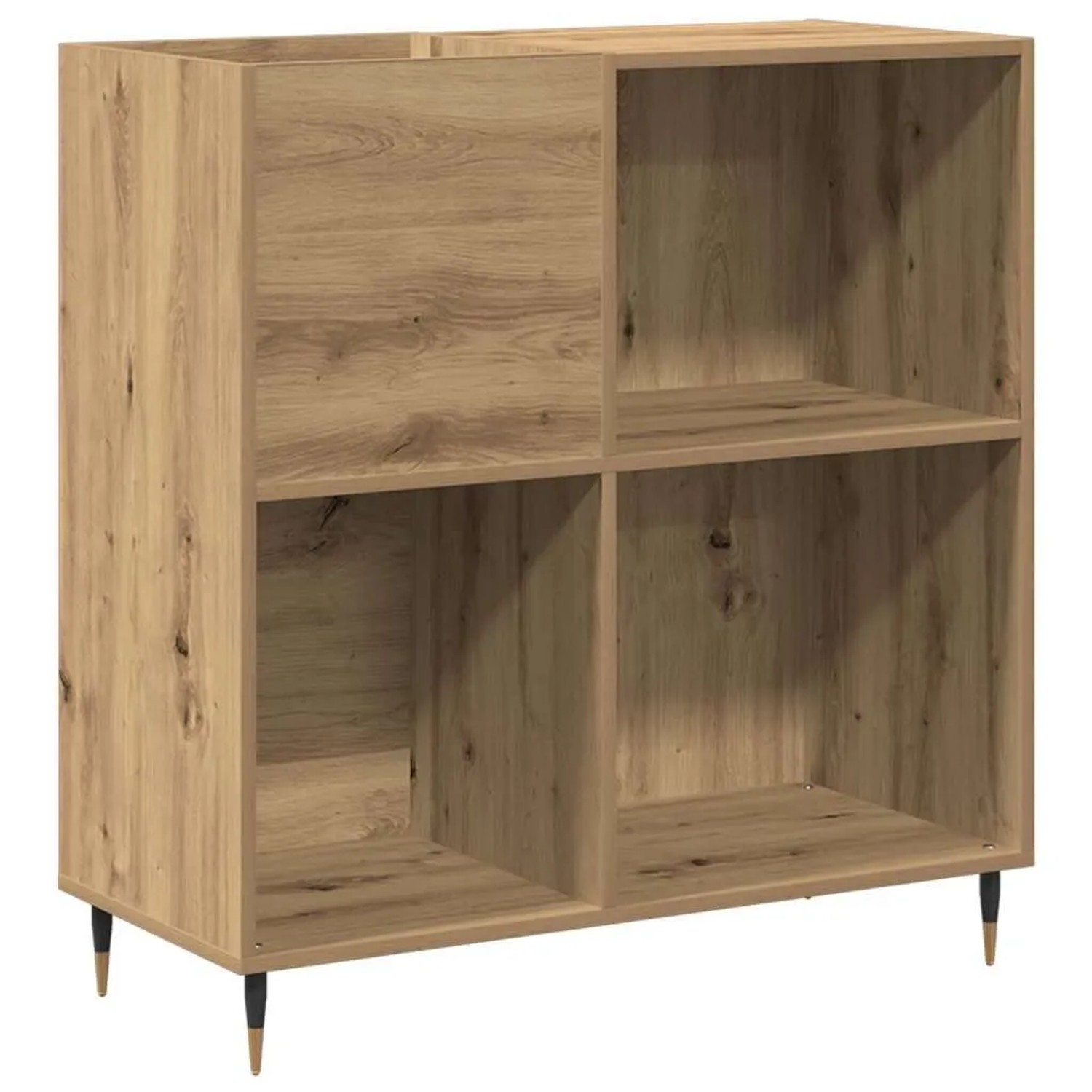 vidaXL Schallplattenschrank mit Regal Artisan-Eiche 85 x 38 x 89 cm 862909